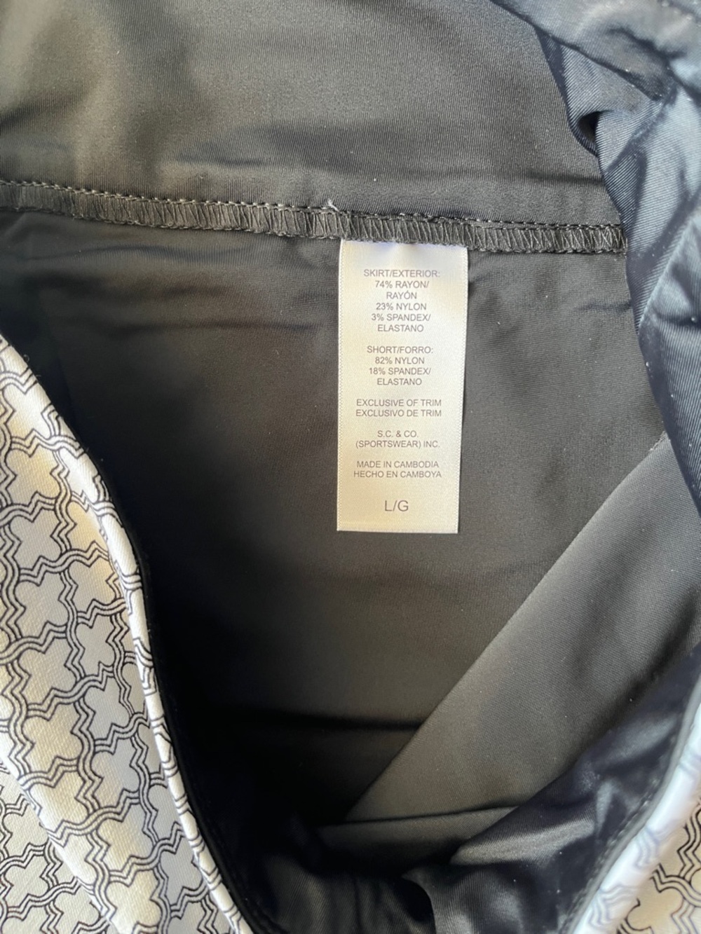 S.C. & Co NWOT 360 Tummy Control Classic Golf Skort, Women’s Sz L - Picture 16 of 16